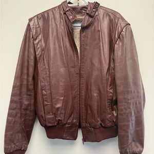 Vintage Brown Leather Jacket